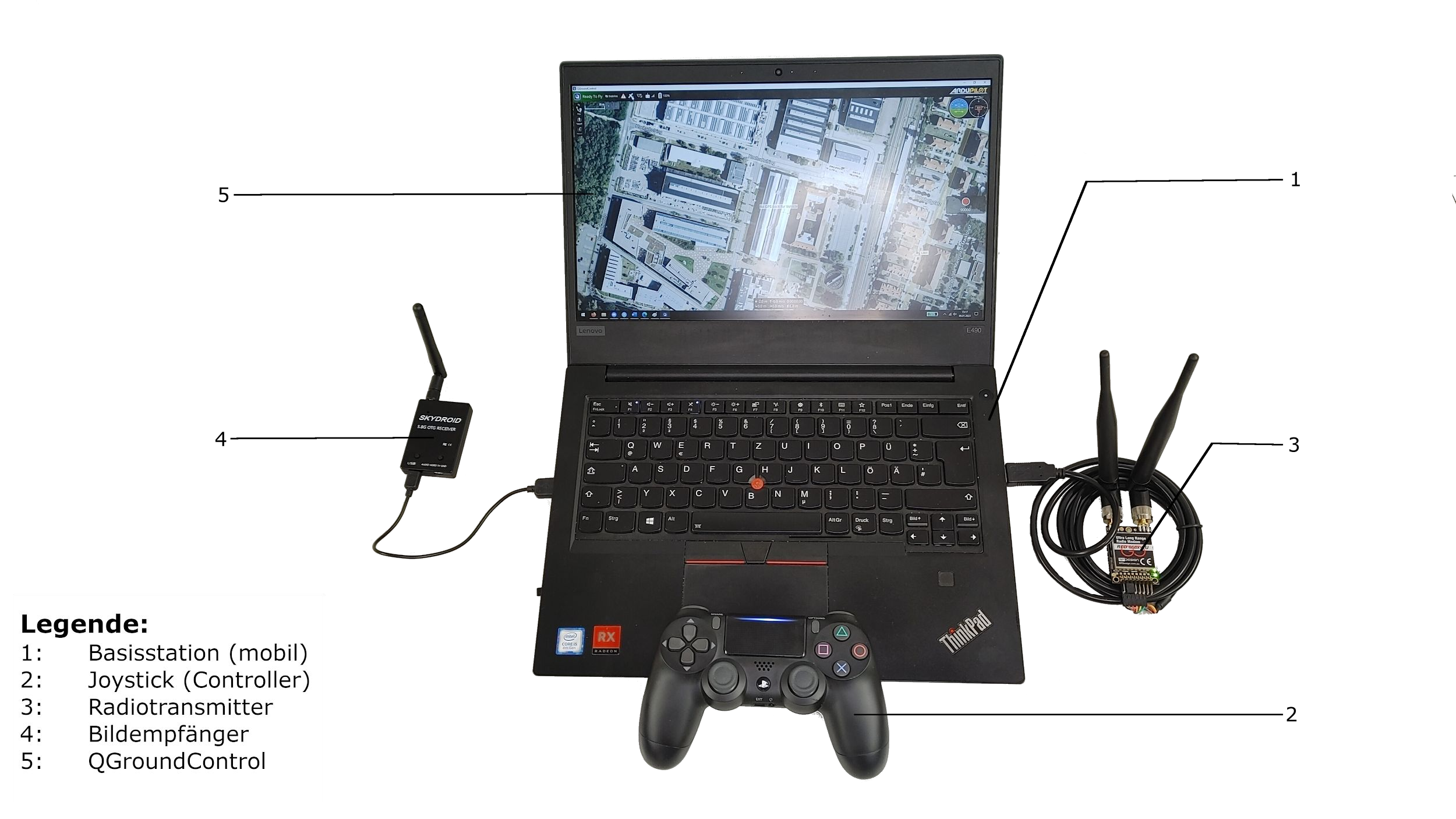 Drone with labels